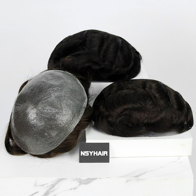 3 piece bundle of louis c through bio skin mens hair system 004 006mm 4