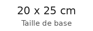 20cm x 25cm
